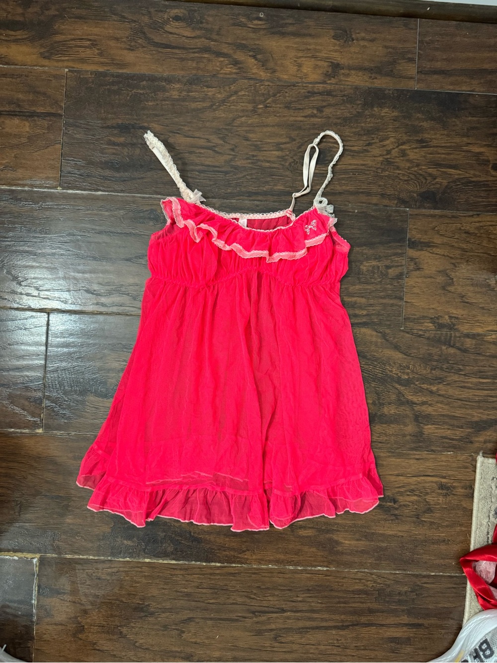 Victoria's Secret Hot Pink Ruffled dress